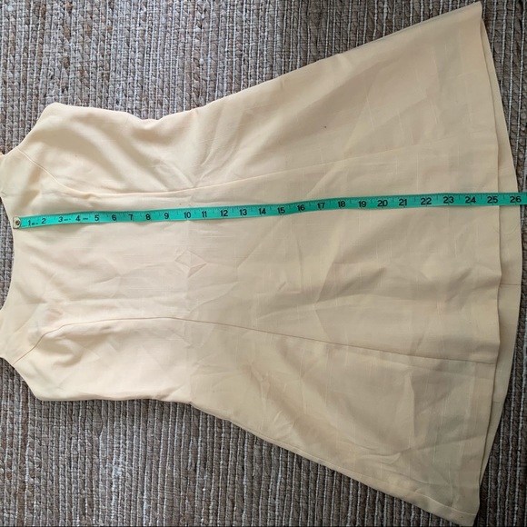 Vintage - Sweet Yellow Linen Dress - Picture 7 of 7